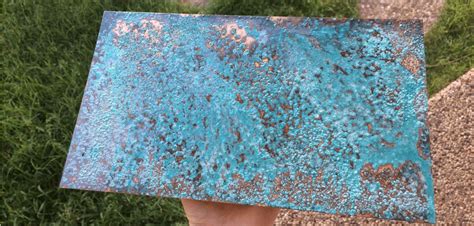 patina metal sheets|how to do patina finish.